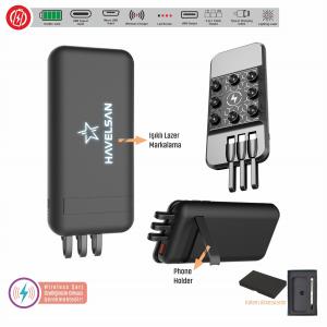 RUBBER WİRELESS POWERBANK 10.000 Mah