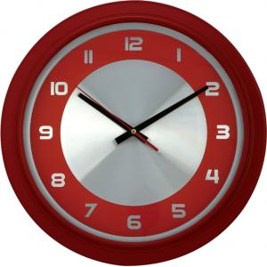 PLASTİK ÇERÇEVE ÇEMBERLİ METAL KADRAN DUVAR SAATİ 38 CM