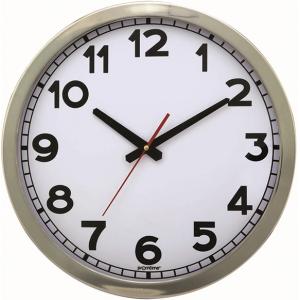 PASLANMAZ ÇELİK ÇERÇEVE  DUVAR SAATİ 40 CM