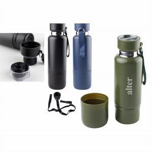Bardaklı Metal Termos 500ML